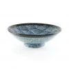Kiji Stoneware & Ceramics Blue Wave Large Shallow Bowl
