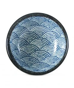Kiji Stoneware & Ceramics Blue Wave Ramen Bowl Tableware 8 Kiji Stoneware & Ceramics Blue Wave Ramen Bowl Tableware