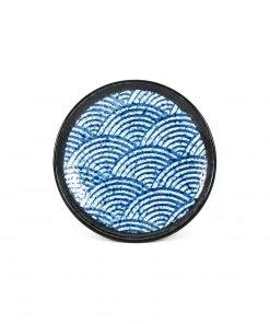 Kiji Stoneware & Ceramics Blue Wave Side Plate