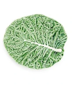 Bordallo Pinheiro Tableware Cabbage Leaf Oval Platter