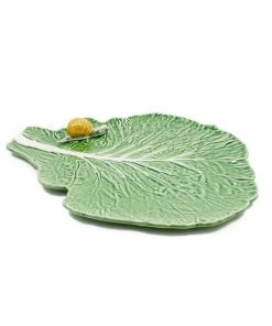 Bordallo Pinheiro Tableware Cabbage Leaf With Snail