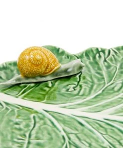 Bordallo Pinheiro Tableware Cabbage Leaf With Snail