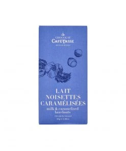 Cafe Tasse Milk Chocolate With Caramelised And Salted Hazelnuts 85g Snacks, Confectionery & Cake