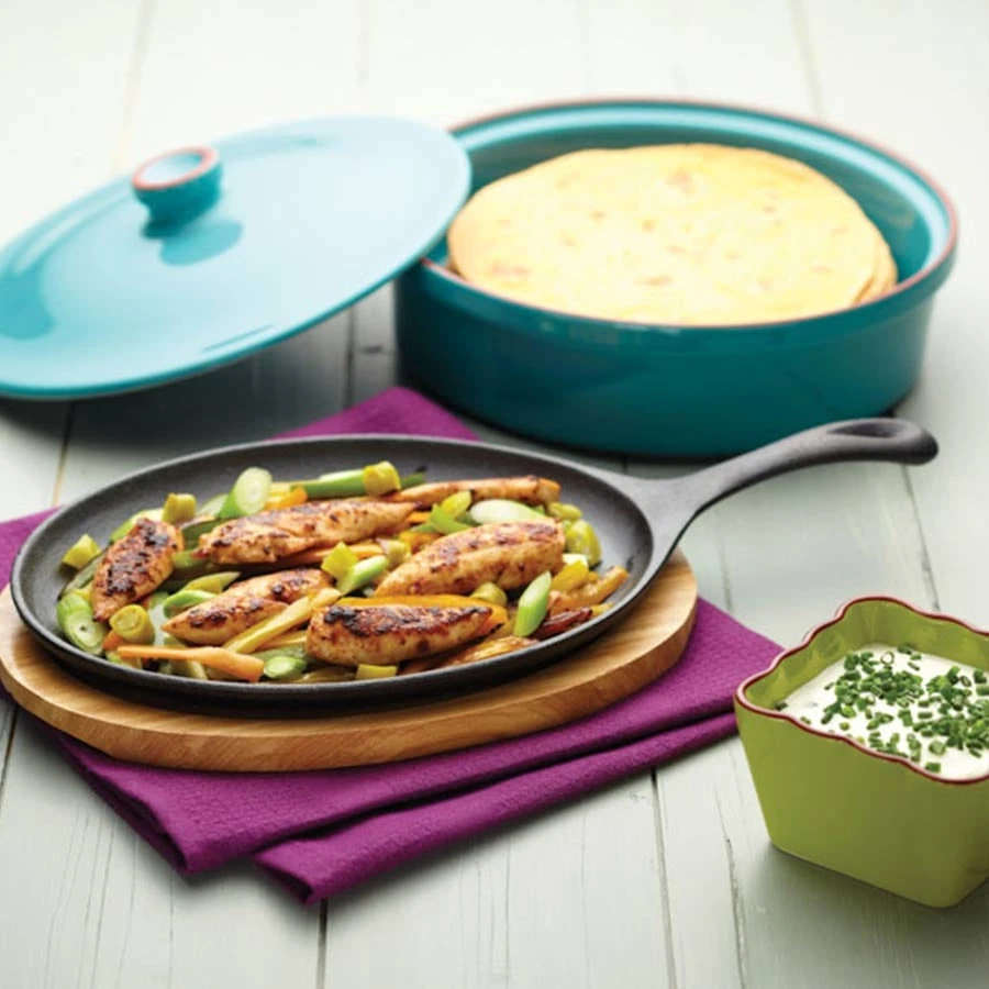 Kitchencraft Cast Iron Fajita Sizzler 4 Kitchencraft Cast Iron Fajita Sizzler