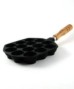 Japan Bento Cast Iron Takoyaki Pan 18cm Dia