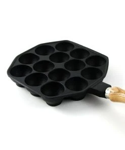 Japan Bento Cast Iron Takoyaki Pan 18cm Dia