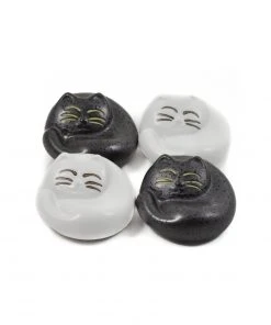 Kiji Stoneware & Ceramics Cats Chopstick Rest Set