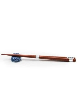 Kiji Stoneware & Ceramics Japanese Chopstick & Rest Set - Blue