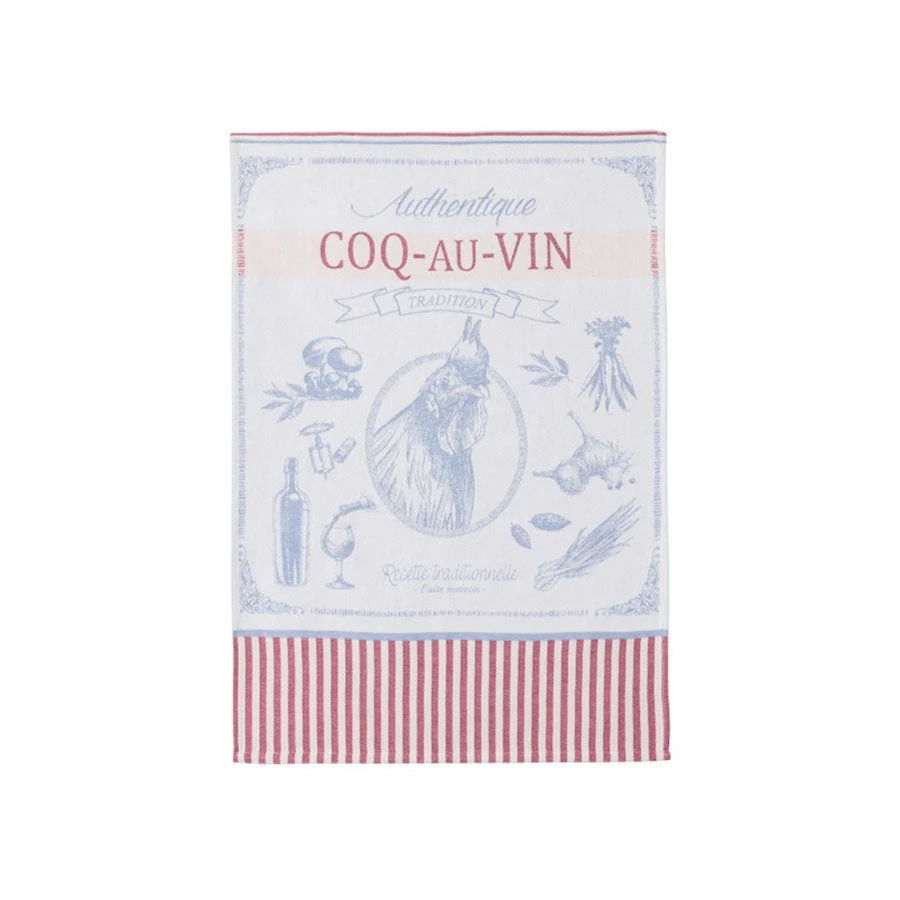 Coucke Kitchen Linen French Tea Towel - Coq Au Vin 3 Coucke Kitchen Linen French Tea Towel - Coq Au Vin