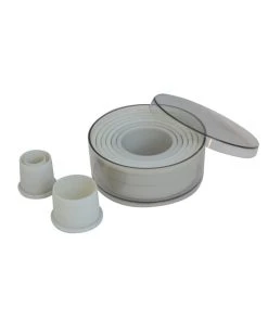De Buyer Box Of 9 Smooth Round Pastry Cutters