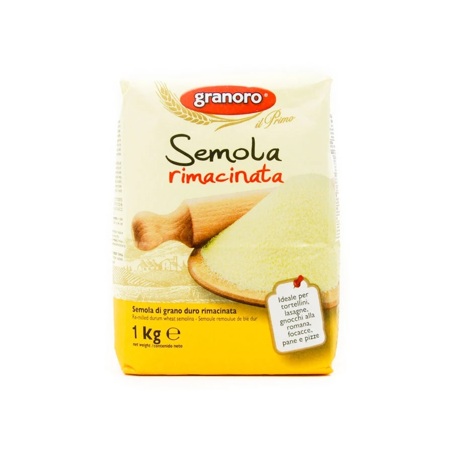 Granoro Durum Semolina 'Rimacinata' - Fine Ground Wheat Flour 1kg 3 Granoro Durum Semolina 'Rimacinata' - Fine Ground Wheat Flour 1kg
