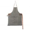 Dutchdeluxes Canvas BBQ Apron In Grey-Green