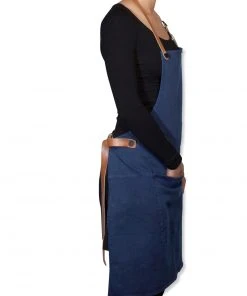 Cookware Dutchdeluxes Canvas BBQ Apron In Dark Blue