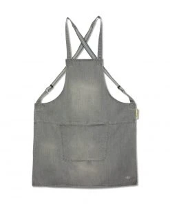 Cookware Dutchdeluxes Denim Suspender Apron In Grey