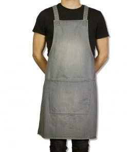 Cookware Dutchdeluxes Denim Suspender Apron In Grey 10 Cookware Dutchdeluxes Denim Suspender Apron In Grey