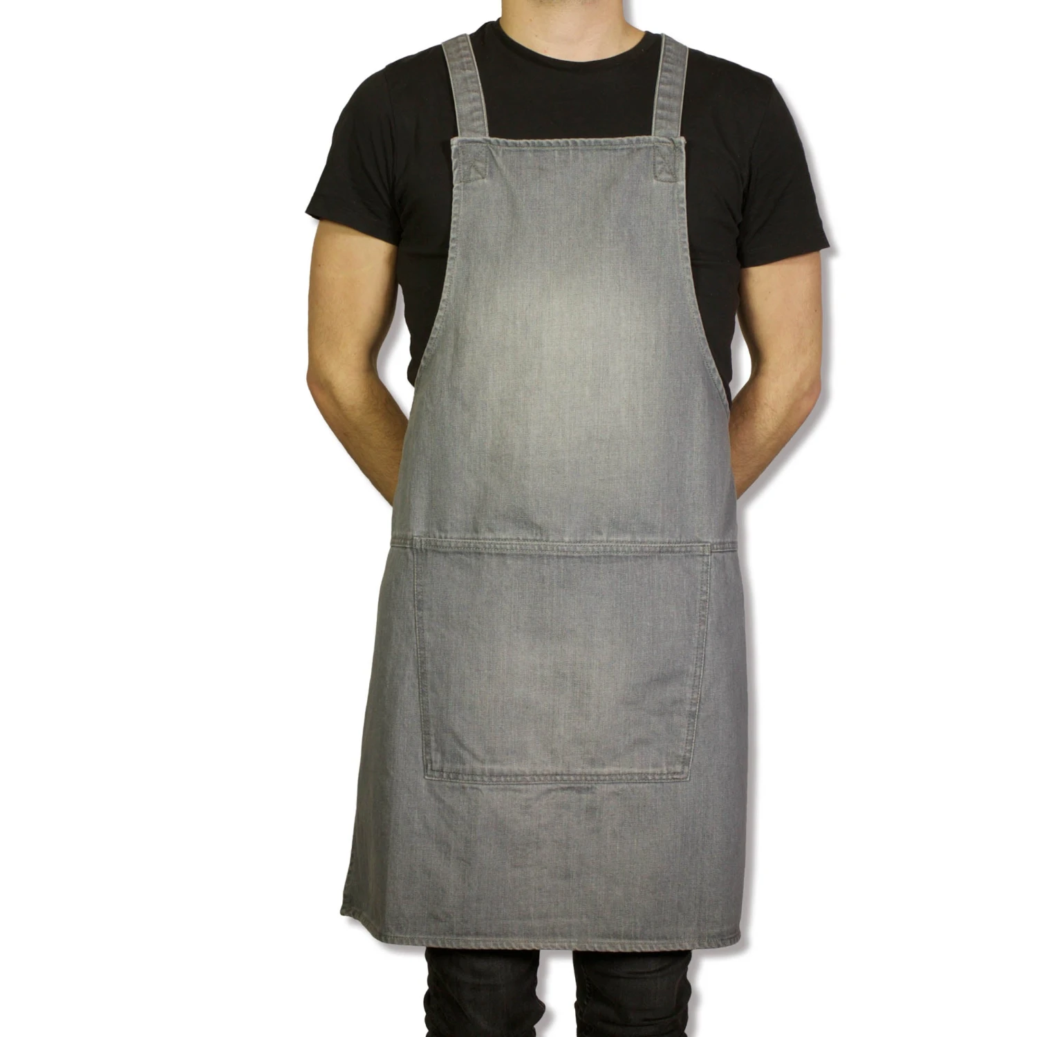 Cookware Dutchdeluxes Denim Suspender Apron In Grey 6 Cookware Dutchdeluxes Denim Suspender Apron In Grey