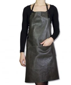 Cookware Dutchdeluxes Leather BBQ Apron In Vintage Grey 10 Cookware Dutchdeluxes Leather BBQ Apron In Vintage Grey