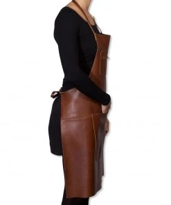 Dutchdeluxes Leather Zipper Apron In Classic Brown Cookware 11 Dutchdeluxes Leather Zipper Apron In Classic Brown Cookware
