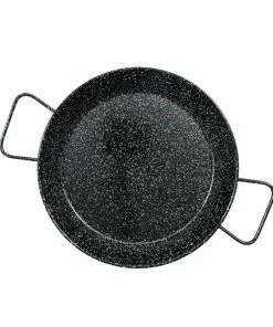 La Ideal Cookware Enamelled 8 Person Paella Pan 33.5cm