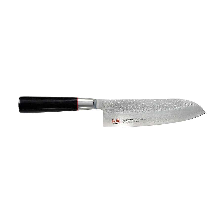 Suncraft Senzo 33 Layer Santoku Knife 165mm Japanese Chef Knives 3 Suncraft Senzo 33 Layer Santoku Knife 165mm Japanese Chef Knives