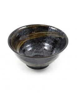 Kiji Stoneware & Ceramics Karasuba-Iro Medium Rice Bowl Tableware