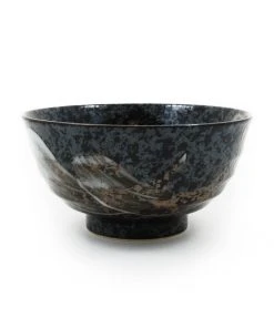 Kiji Stoneware & Ceramics Karasuba-Iro Noodle Bowl Tableware