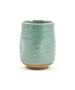 Kiji Stoneware & Ceramics Tableware Large Duck Egg Blue Glaze Tea Cup