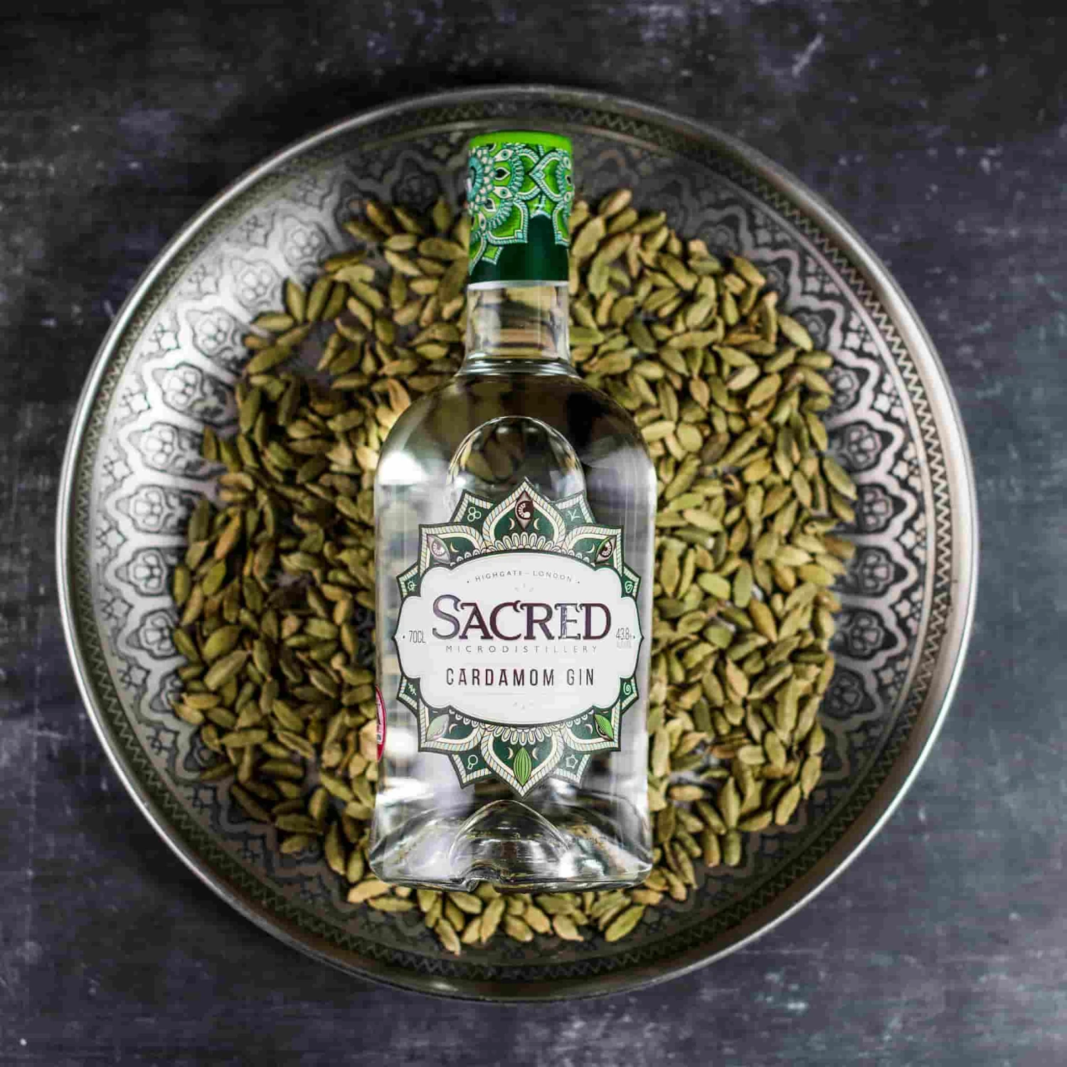 Sacred Spirits Cocktail Making & Barware Sacred Cardamom Gin 70cl 4 Sacred Spirits Cocktail Making & Barware Sacred Cardamom Gin 70cl