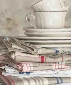 Coucke Kitchen Linen French Linen Tea Towel - EGR Bleu