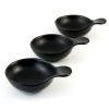 Kiji Stoneware & Ceramics Black Porcelain Lipped Canape Dish X 12 Tableware 1 Kiji Stoneware & Ceramics Black Porcelain Lipped Canape Dish X 12 Tableware