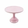 Professional Patisserie Supplies Mosser Glass Pink Milk Glass Cake Stand 10"