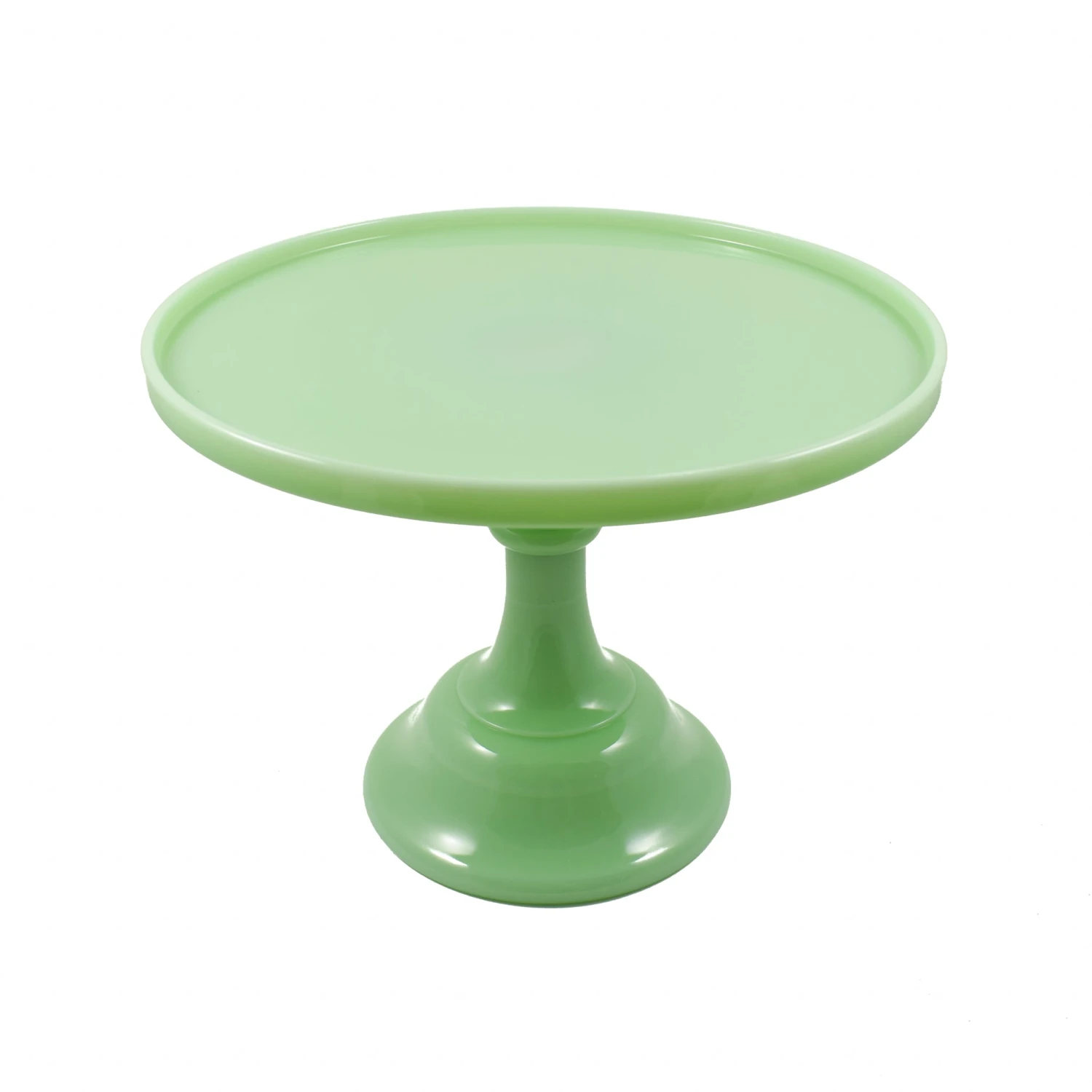Mosser Glass Jade Milk Glass Cake Stand 3 Mosser Glass Jade Milk Glass Cake Stand