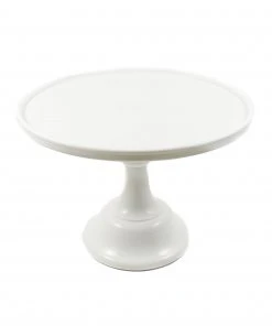Mosser Glass White Milk Glass Cake Stand Professional Patisserie Supplies
