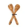 Naturally Med Olive Wood Salad Server Set 30cm