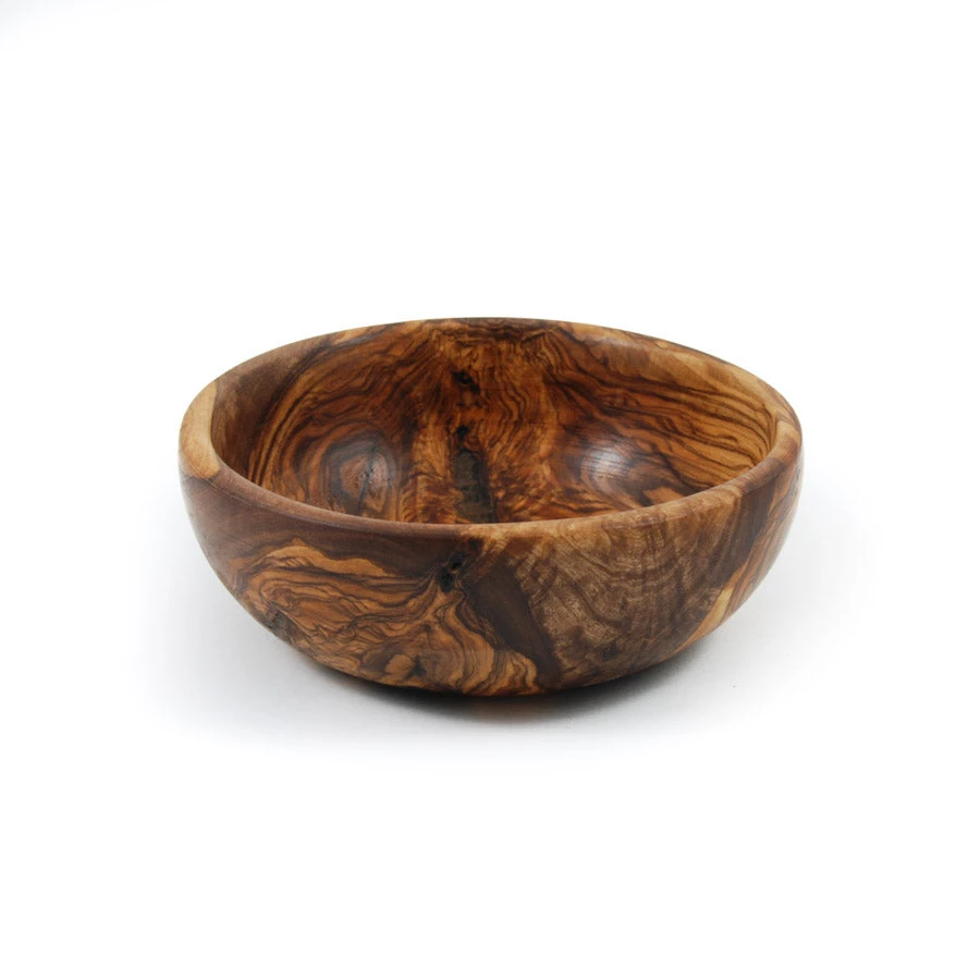 Naturally Med Olive Wood Round Dish 12.5cm 4 Naturally Med Olive Wood Round Dish 12.5cm