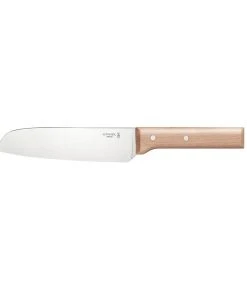 Cookware Opinel Parallele Beech Handle Santoku Knife N.119