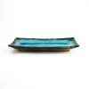 Kiji Stoneware & Ceramics Japanese Tableware Oblong Turquoise Platter