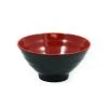 R&B Melamine Red & Black Rice & Soup Bowl Tableware