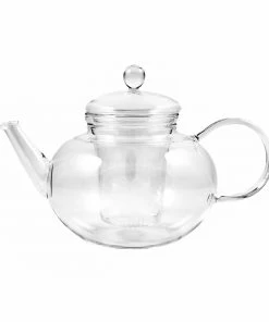 Trendglas Tableware Round Glass Teapot & Strainer 1.2 Litres