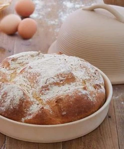 Kitchencraft Cookware Round Stoneware Bread Baking Cloche
