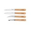 Opinel Essential Beech Handle Kitchen Knives - Set Of 4 Cookware