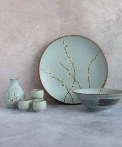 Kiji Stoneware & Ceramics Sakura Blossom Square Plate