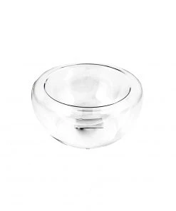Portuguese Tableware Small Double Wall Glass Bowl X 6 120ml Tableware