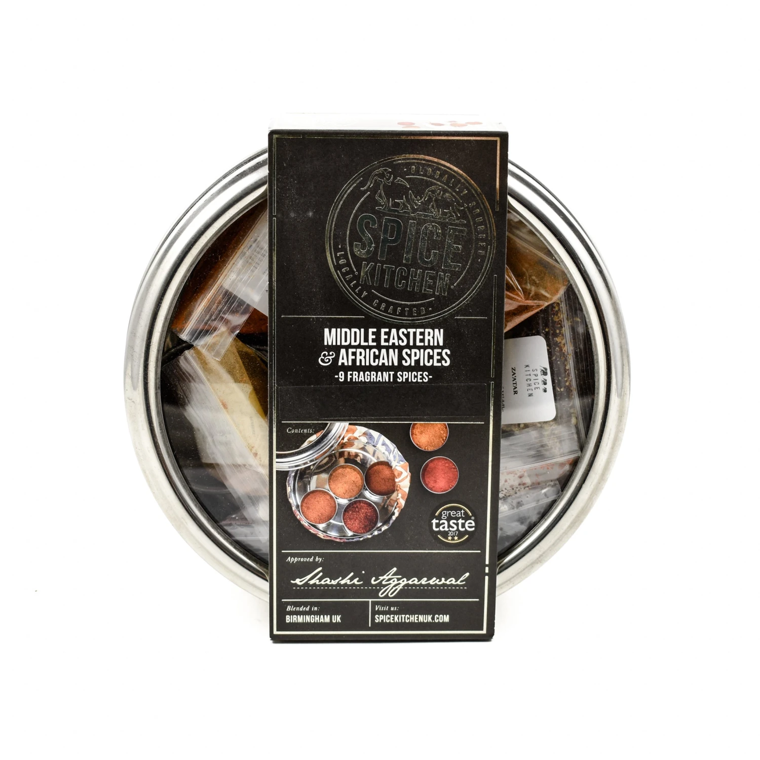 Spice Kitchen African & Middle Eastern Spice Tin Ingredients 3 Spice Kitchen African & Middle Eastern Spice Tin Ingredients