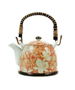 Kiji Stoneware & Ceramics Suisen Red Japanese Teapot Tableware