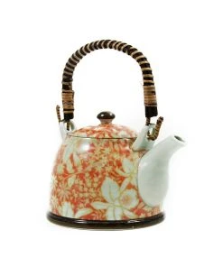 Kiji Stoneware & Ceramics Suisen Red Japanese Teapot Tableware