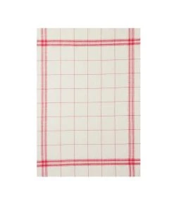 Coucke French Linen Tea Towel - EGR Rouge Kitchen Linen